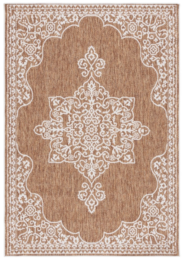 Safavieh Beach House Bhs292T Brown/Ivory Rug.