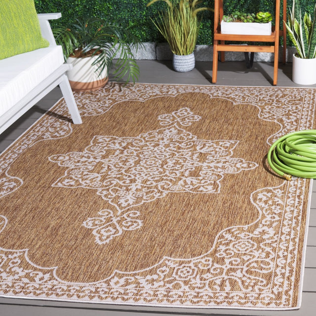 Safavieh Beach House Bhs292T Brown/Ivory Rug.