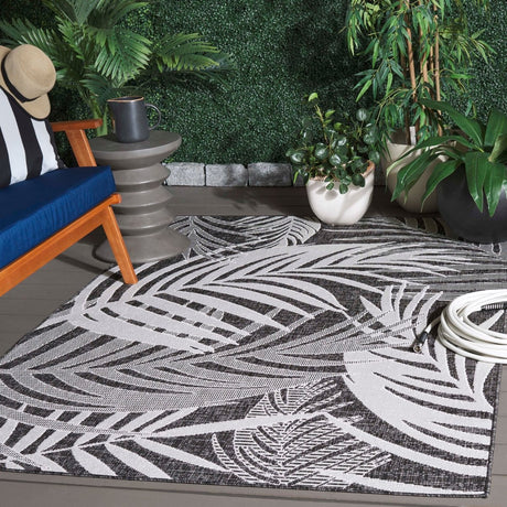 Safavieh Beach House Bhs294H Charcoal/Ivory Rug.