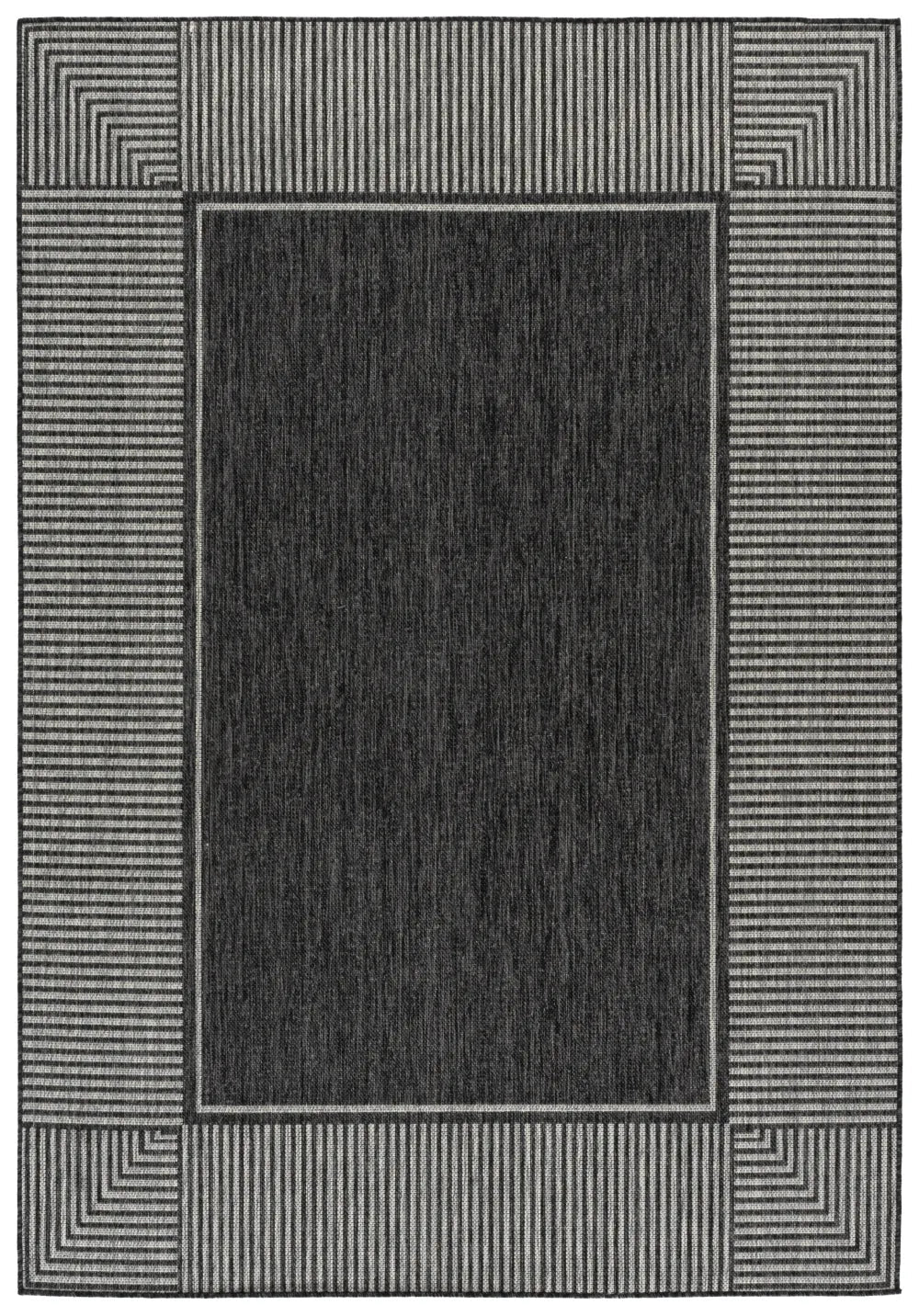 Safavieh Beach House 5'-3" x 7'-6" Rug in Black / Grey