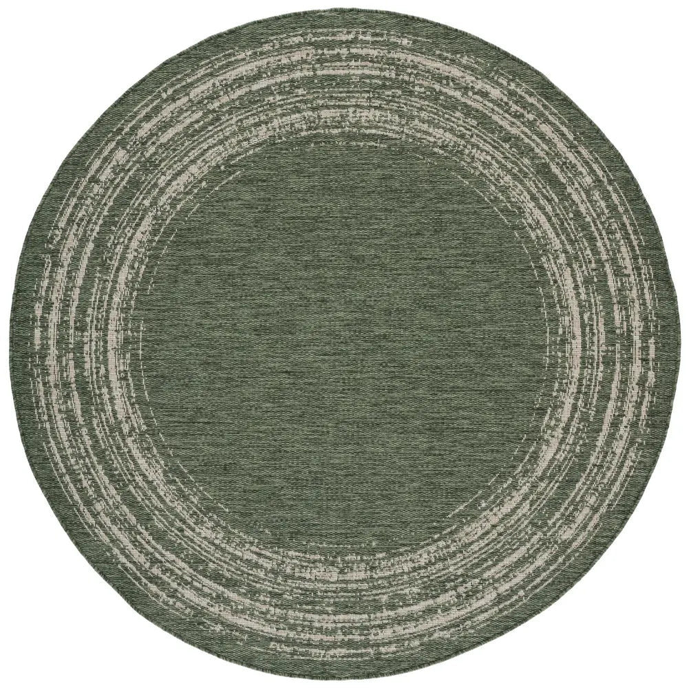 Safavieh Beach House 6'-7" x 6'-7" Rug in Green / Beige