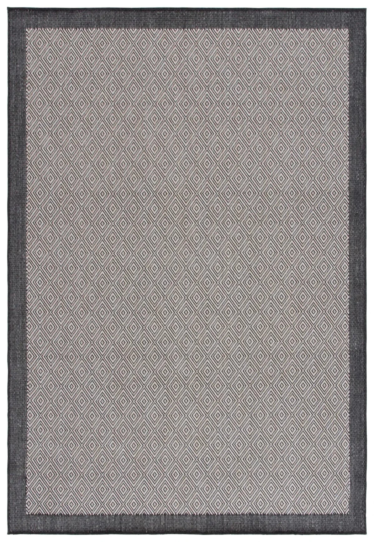 Safavieh Beach House 4'-0" x 6'-0" Rug in Black / Ivory