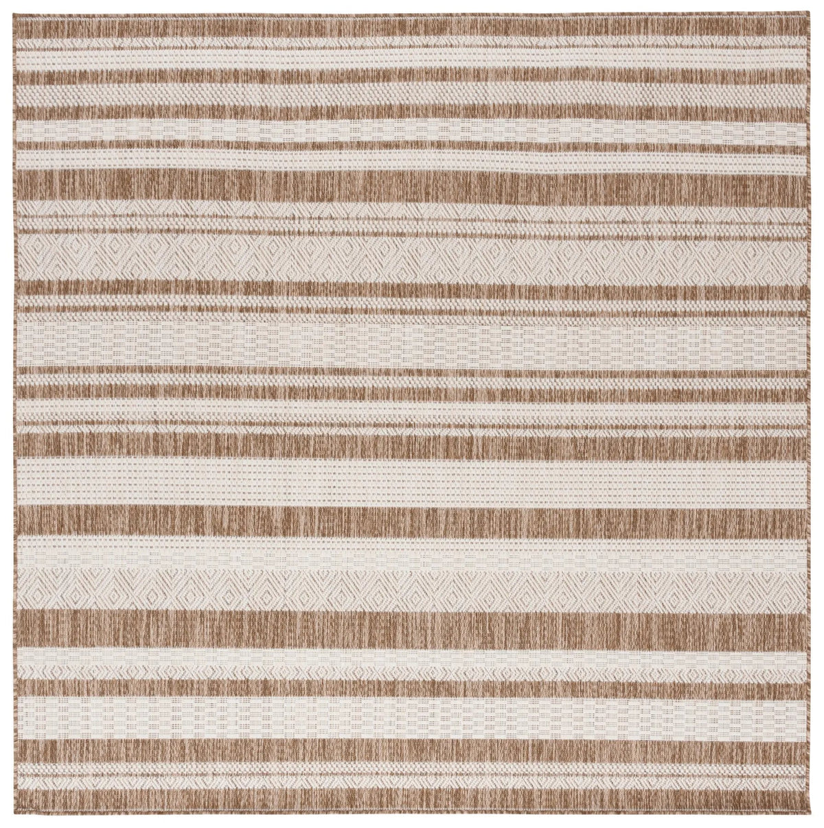 Safavieh Beach House 6'-7" x 6'-7" Rug in Navy / Ivory