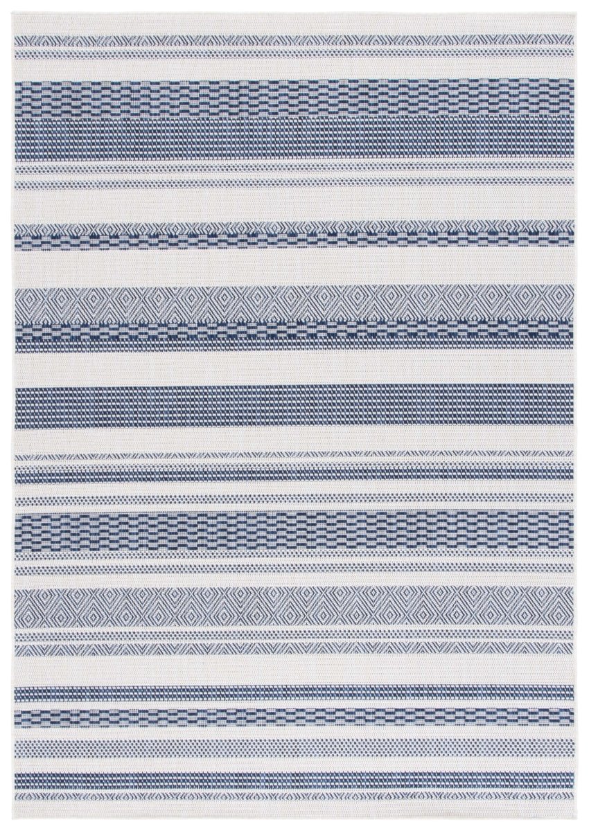 Safavieh Beach House Bhs410N Navy/Ivory Rug.