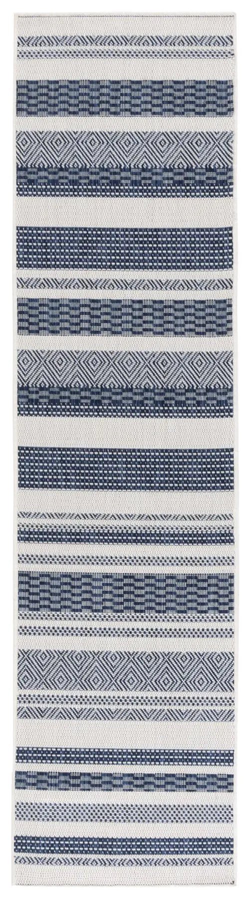 Safavieh Beach House 2'-0" x 8'-0" Rug in Brown / Ivory