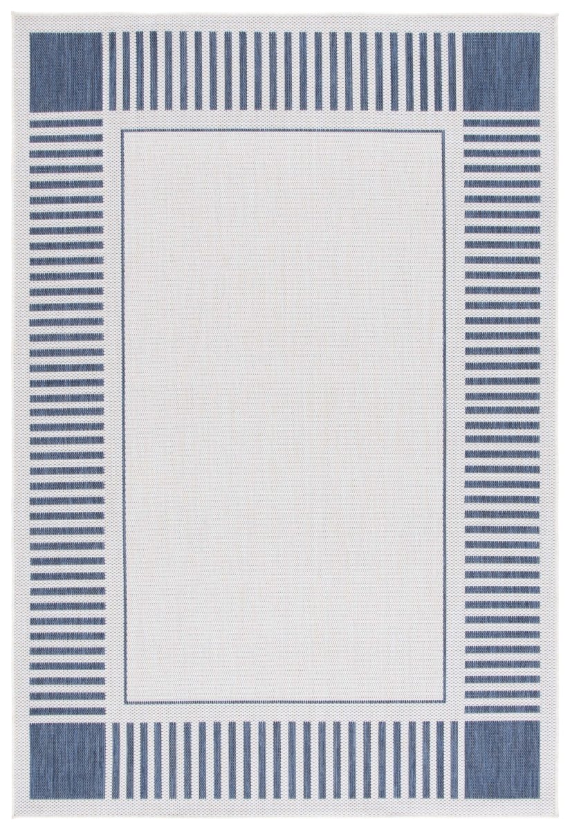 Safavieh Beach House Bhs420N Ivory/Navy Rug.