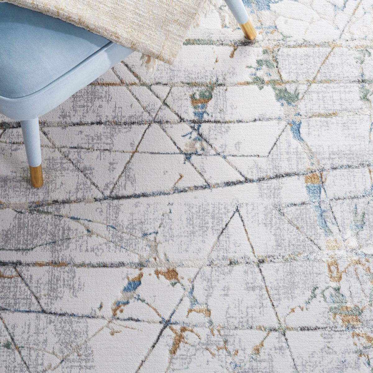 Safavieh Bel Air Bla230B Beige/Grey Rug.