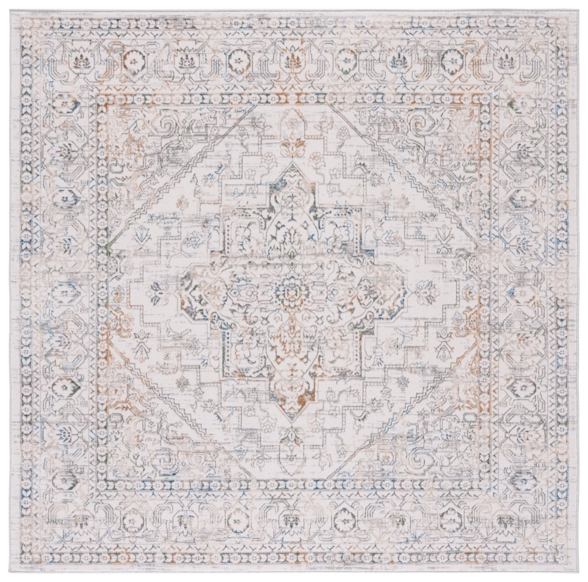 Safavieh Bel Air Bla244A Ivory/Grey Rug.