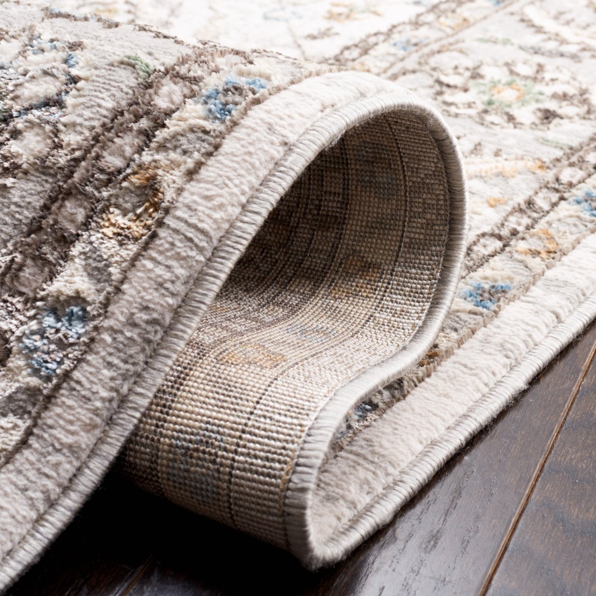 Safavieh Bel Air Bla246B Beige/Grey Rug.