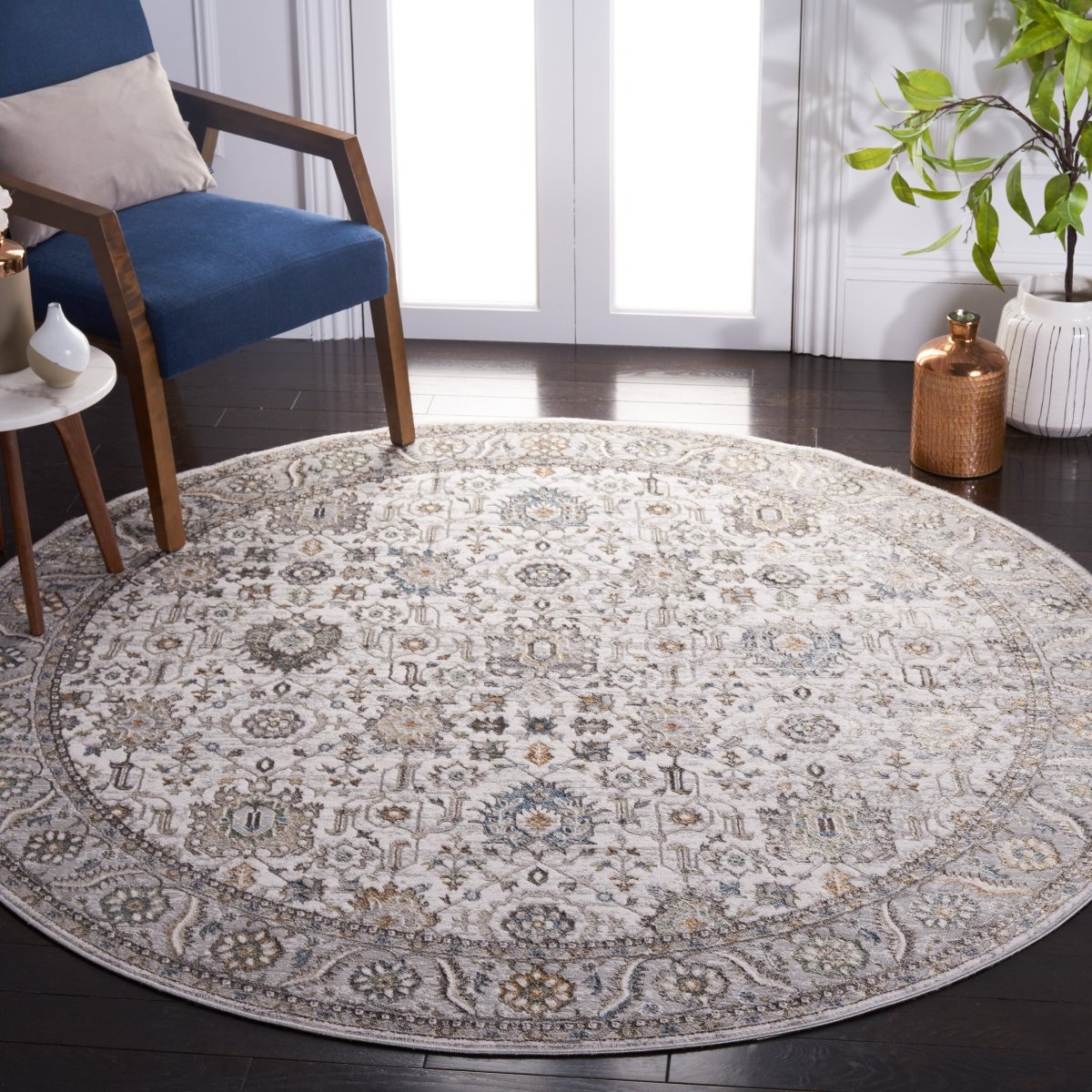 Safavieh Bel Air Bla246B Beige/Grey Rug.