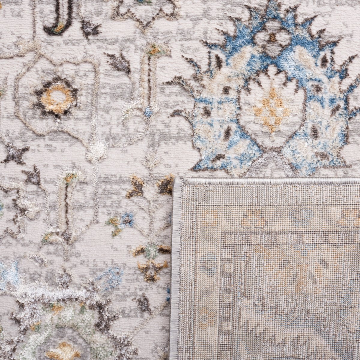 Safavieh Bel Air Bla246B Beige/Grey Rug.