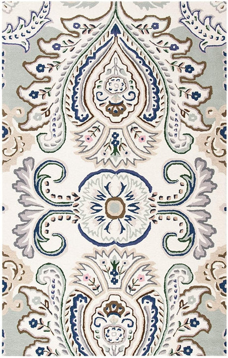 Safavieh Bella Bel118M Ivory/Blue Rugs.