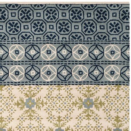 Safavieh Bella Bel119A Ivory / Blue Rugs.