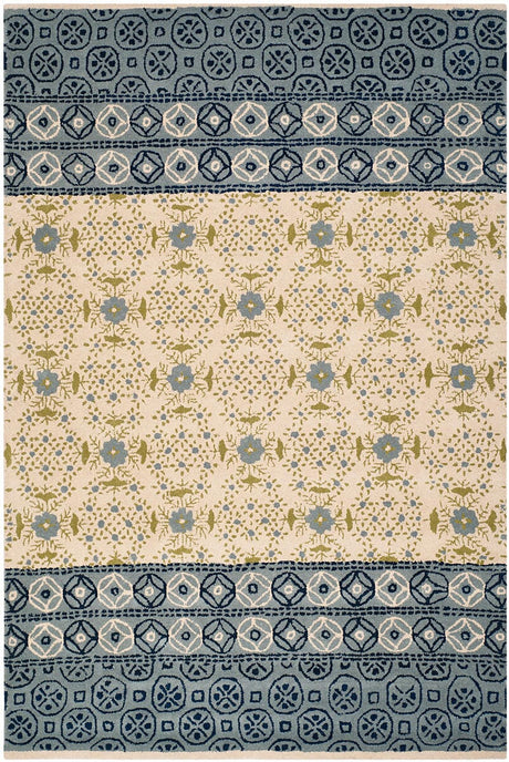 Safavieh Bella Bel119A Ivory / Blue Rugs.