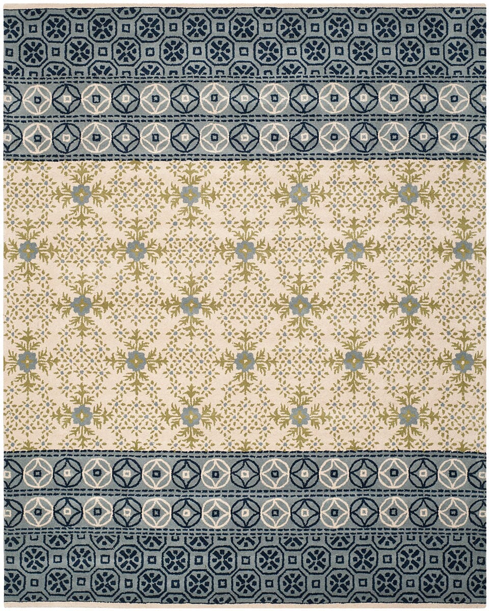 Safavieh Bella Bel119A Ivory / Blue Rugs.