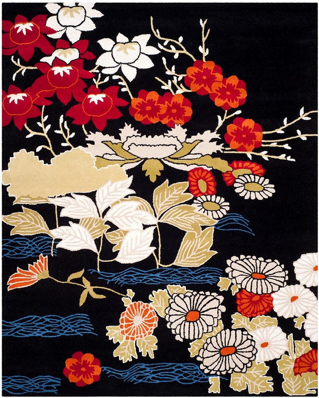 Safavieh Bella Bel124A Black / Multi Rugs.