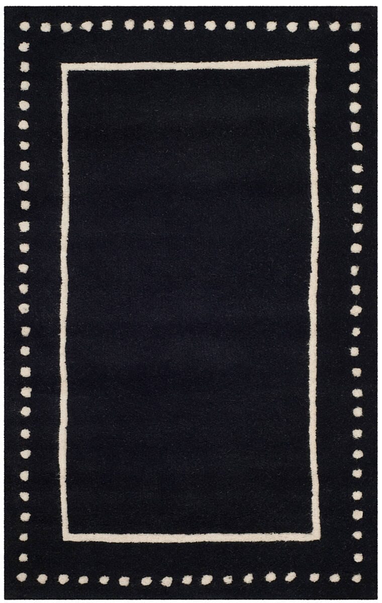 Safavieh Bella Bel151E Black/Ivory Rug.