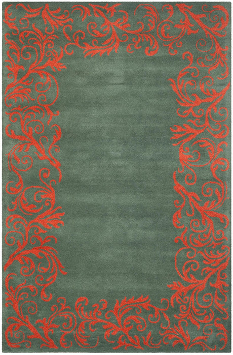 Safavieh Bella Bel350A Blue / Coral Rugs.