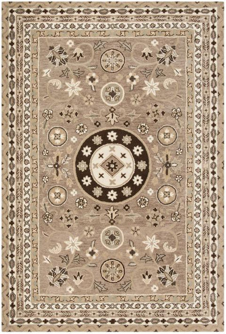 Safavieh Bella Bel674B Taupe / Light Grey Rugs.