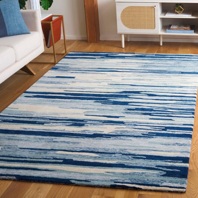 Safavieh Bellagio Blg201M Blue/Ivory Rug.