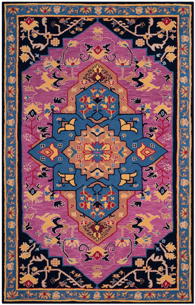 Safavieh Bellagio Blg506A Pink / Multi Rugs.