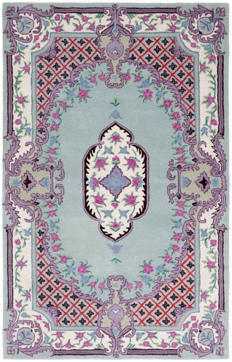 Safavieh Bellagio Blg535Y Light Green/Ivory Rug.