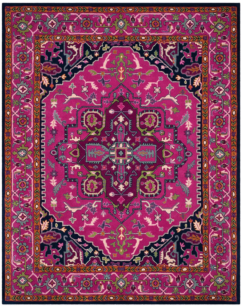 Safavieh Bellagio Blg541C Pink / Navy Rugs.