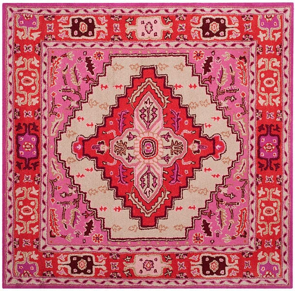 Safavieh Bellagio Blg545A Red Pink/Ivory Rug.