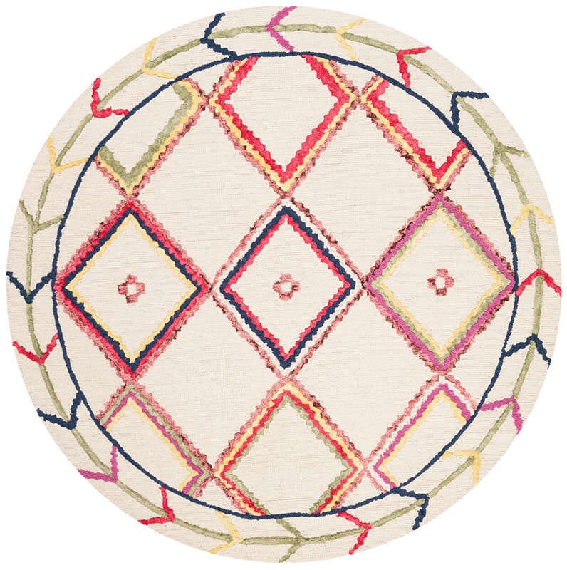 Safavieh Bellagio Blg563A Ivory / Multi Rugs.