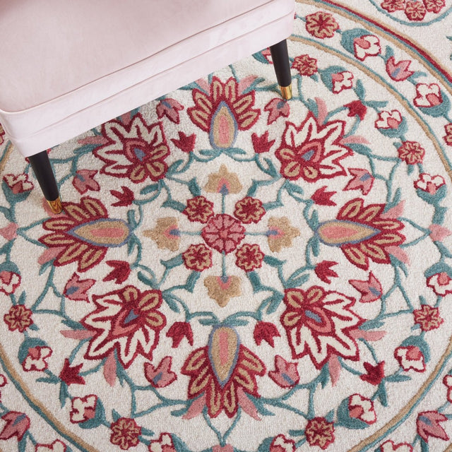 Safavieh Bellagio Blg601A Ivory/Red Rug.