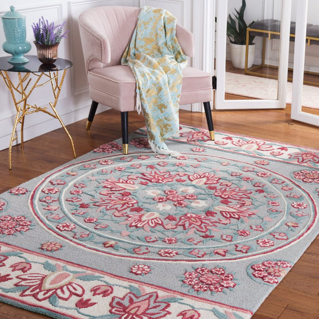 Safavieh Bellagio Blg601G Light Grey/Ivory Rug.