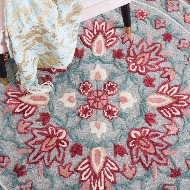 Safavieh Bellagio Blg601G Light Grey/Ivory Rug.