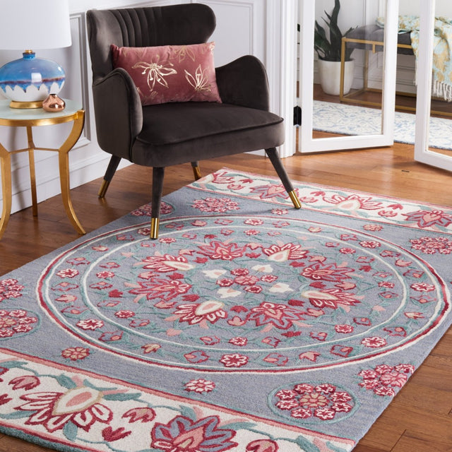 Safavieh Bellagio Blg601H Dark Grey/Ivory Rug.