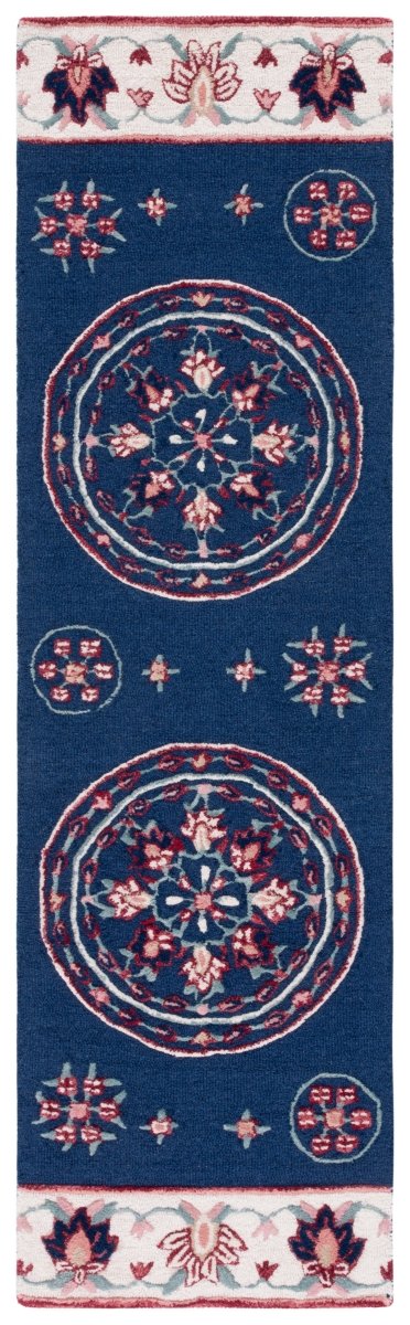 Safavieh Bellagio Blg601N Navy/Ivory Rug.