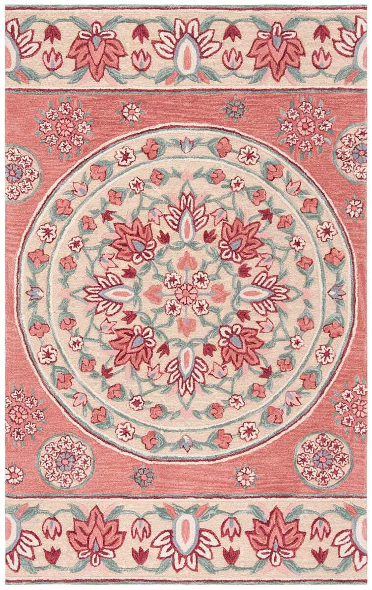 Safavieh Bellagio Blg601Q Red / Beige Rugs.