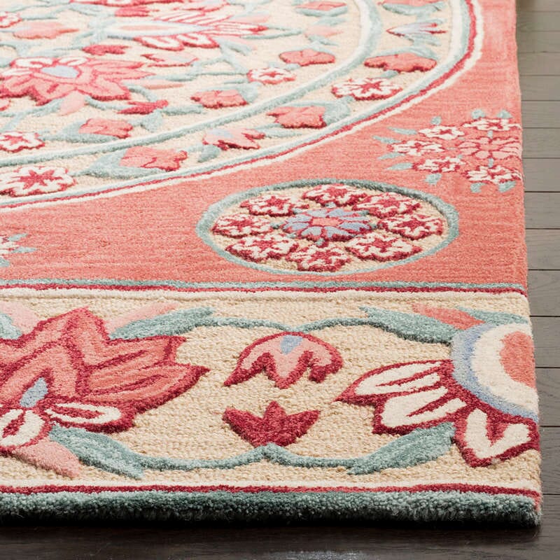 Safavieh Bellagio Blg601Q Red / Beige Rugs.