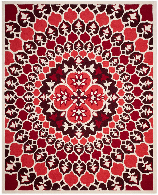 Safavieh Bellagio Blg610K Red / Ivory Rugs.