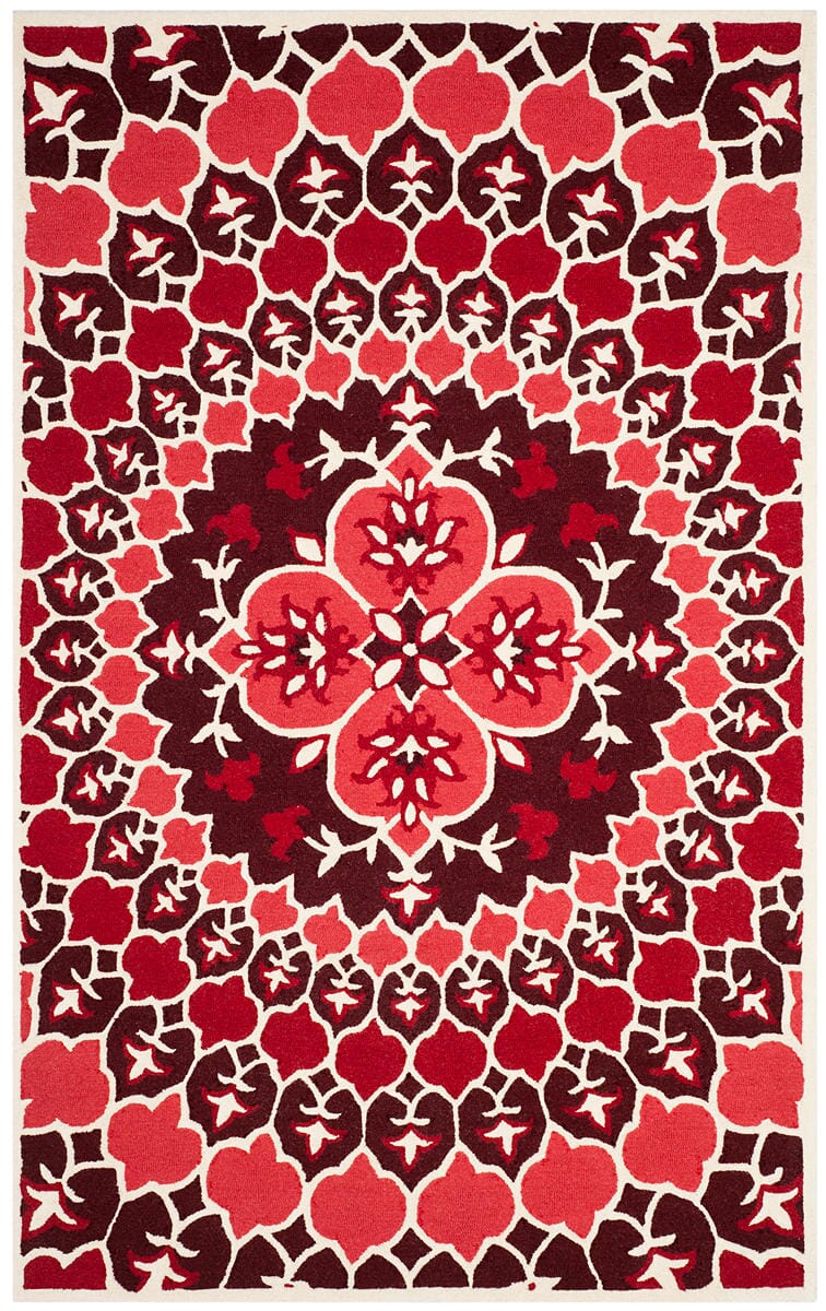 Safavieh Bellagio Blg610K Red / Ivory Rugs.
