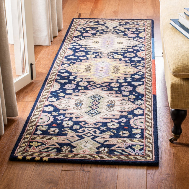 Safavieh Bellagio Blg626N Navy/Sage Rugs.