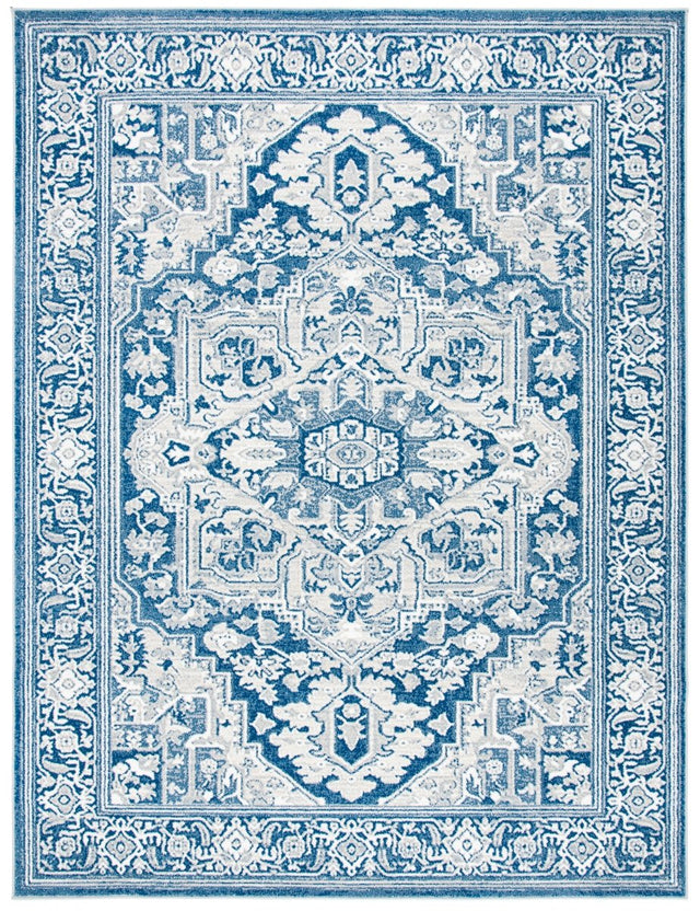 Safavieh Belmont Bmt134N Navy/Grey Rugs.