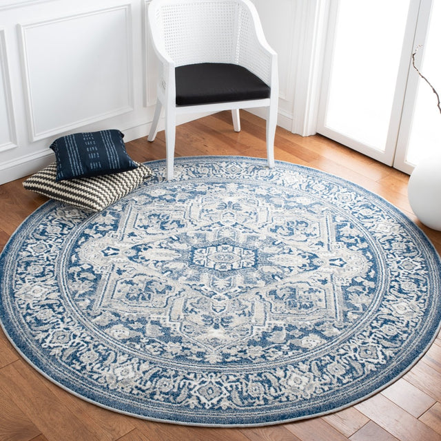 Safavieh Belmont Bmt134N Navy/Grey Rugs.