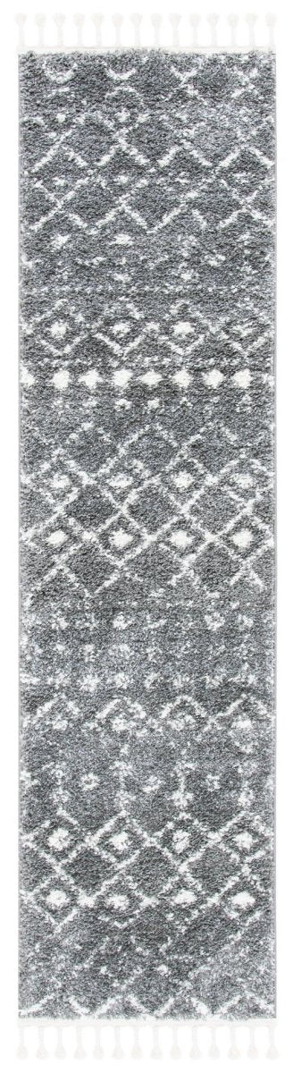 Safavieh Berber Fringe Shag Bfg516F Grey/Ivory Rug.