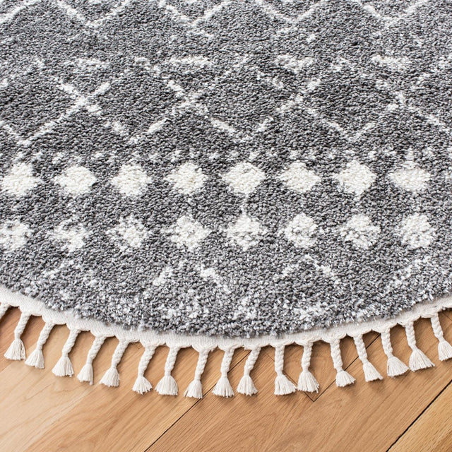 Safavieh Berber Fringe Shag Bfg516F Grey/Ivory Rug.