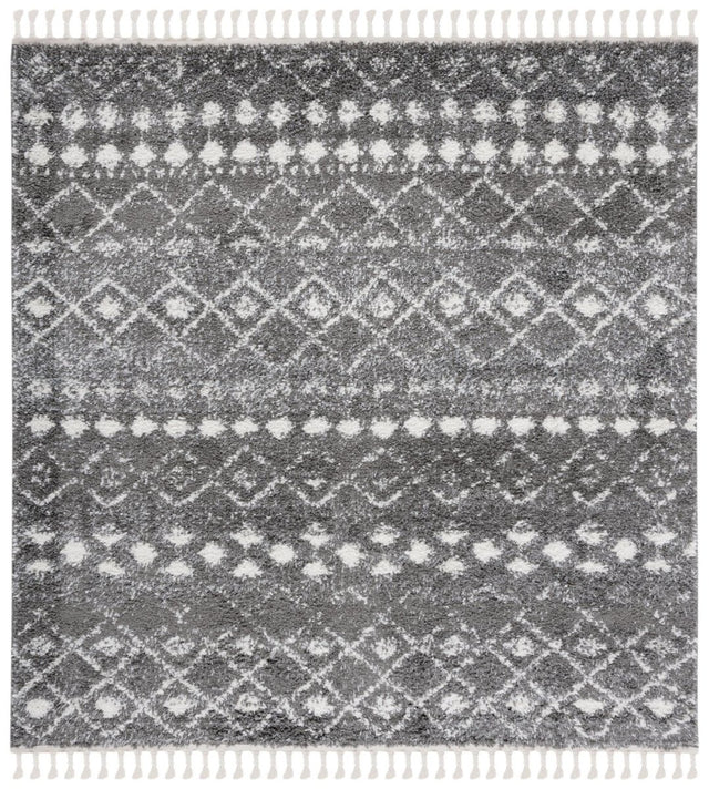 Safavieh Berber Fringe Shag Bfg516F Grey/Ivory Rug.