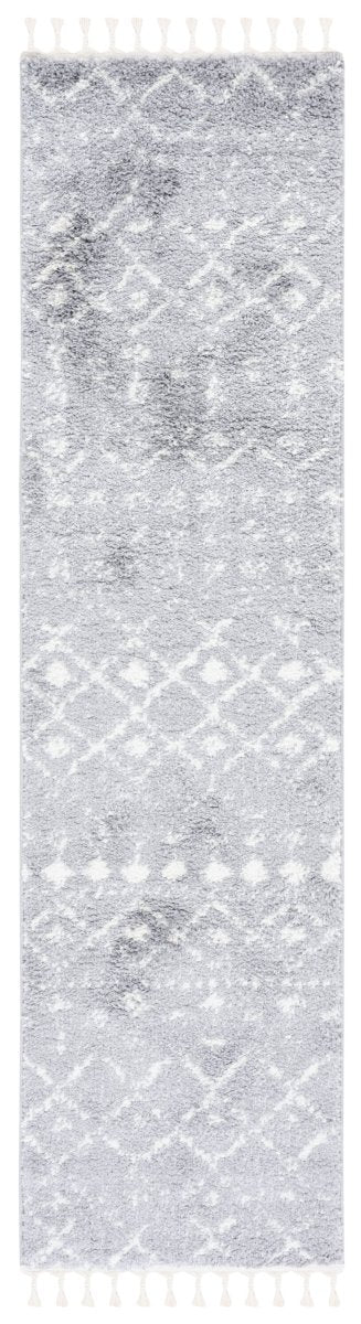 Safavieh Berber Fringe Shag Bfg516G Light Grey/Ivory Rug.