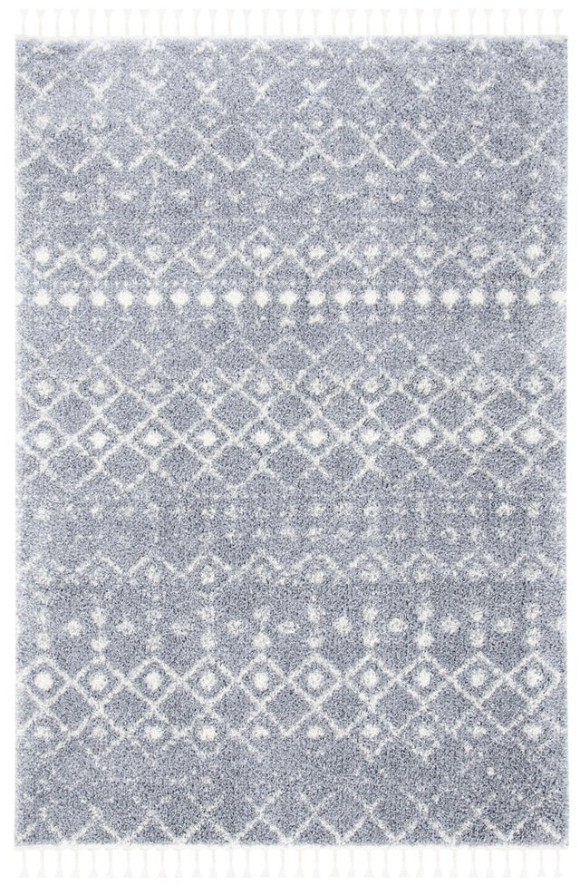 Safavieh Berber Fringe Shag Bfg516G Light Grey/Ivory Rug.