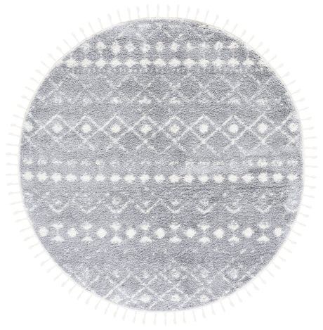 Safavieh Berber Fringe Shag Bfg516G Light Grey/Ivory Rug.