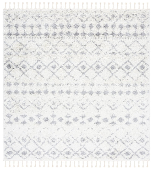 Safavieh Berber Fringe Shag Bfg516J Ivory/Grey Rug.