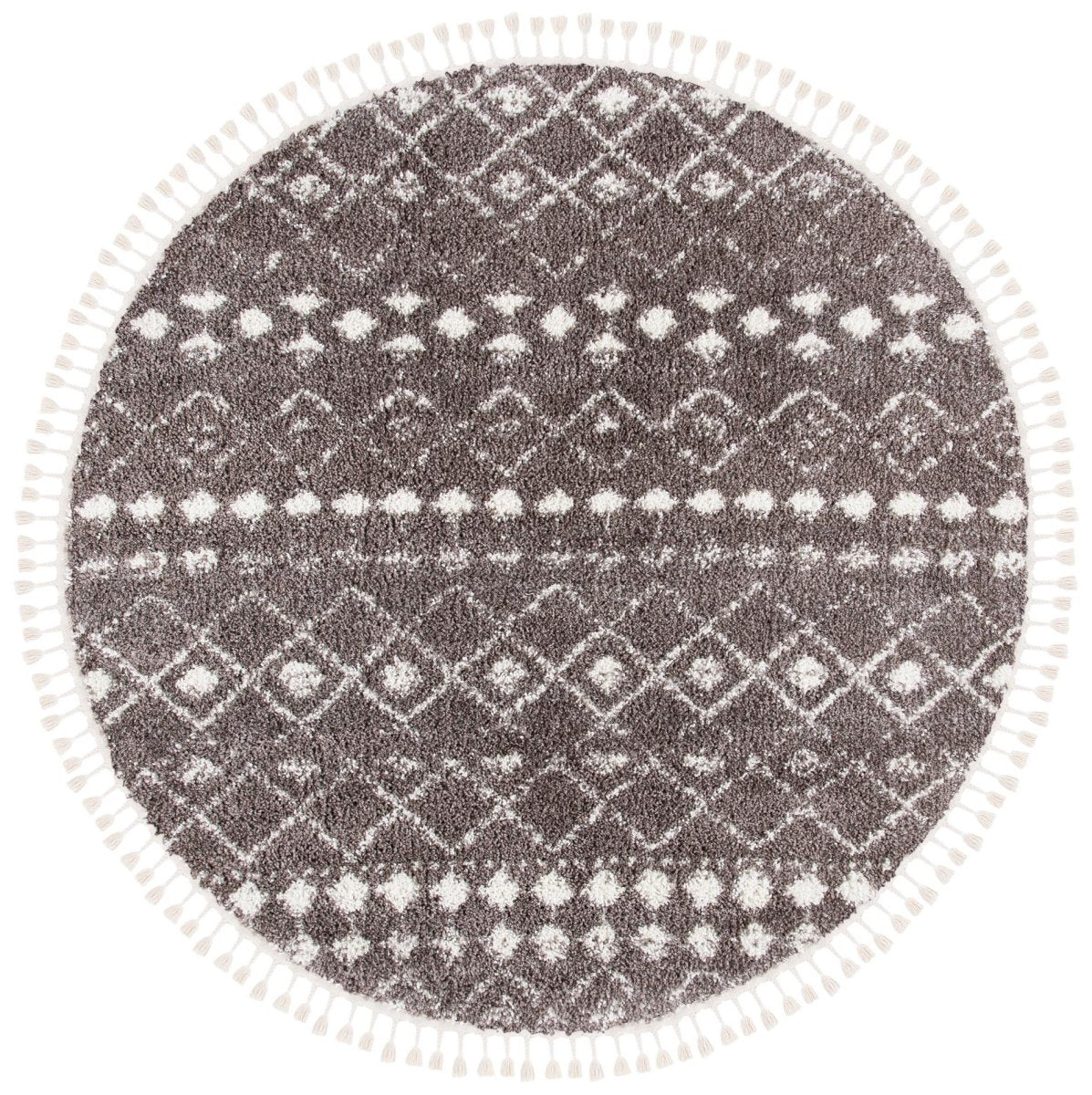 Safavieh Berber Fringe Shag Bfg516T Brown/Ivory Rugs.