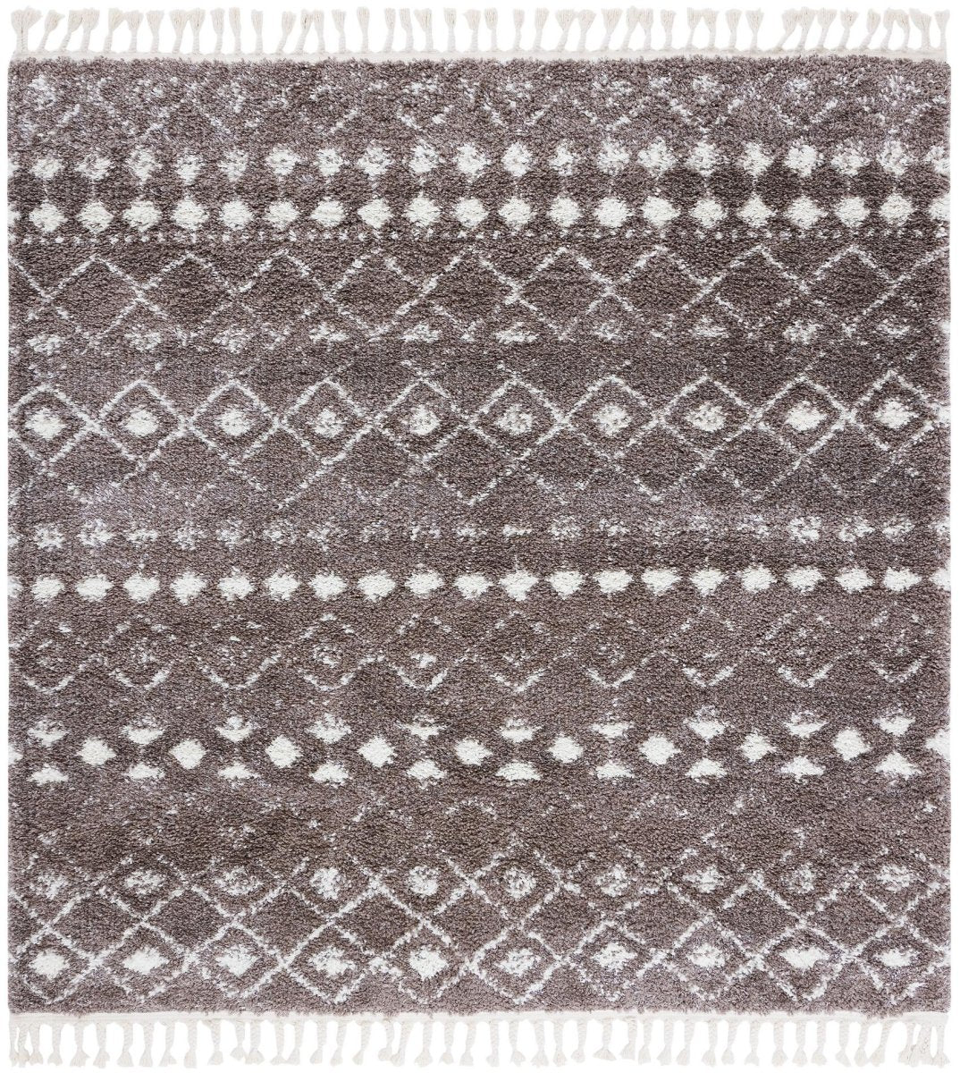 Safavieh Berber Fringe Shag Bfg516T Brown/Ivory Rugs.